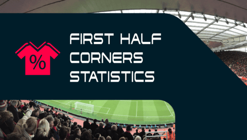 First half corners statistics