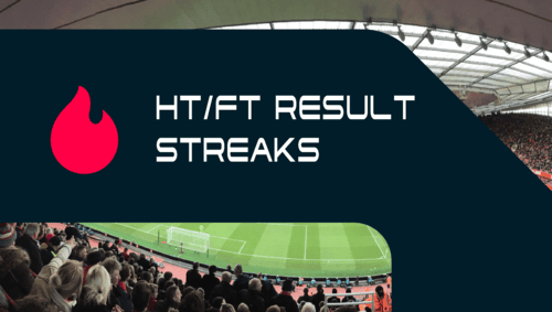 First and second half result streaks