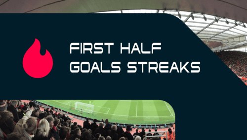 First half goal streaks