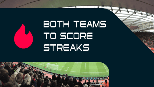 Streaks of matches where both teams score